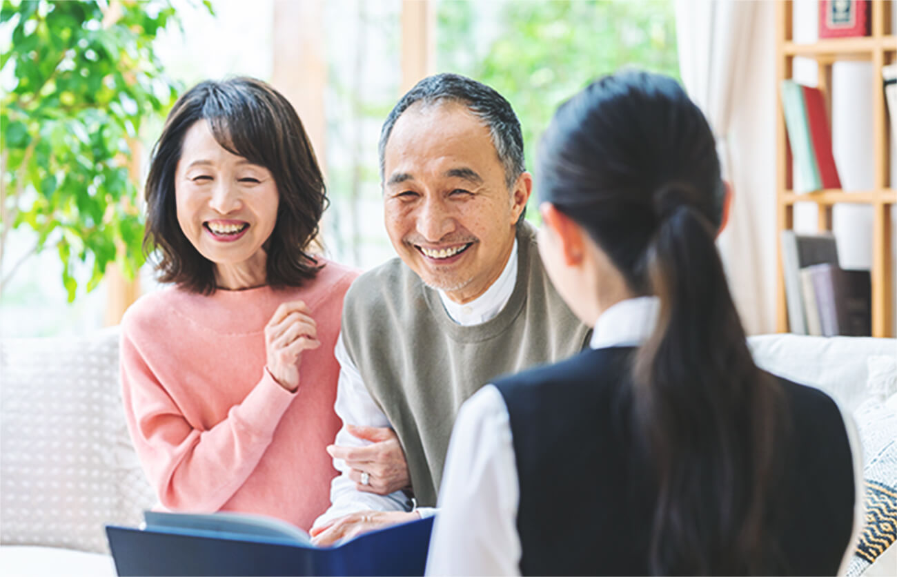 相談をする様子